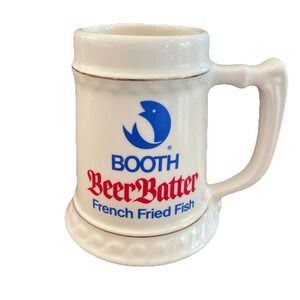 Booth Beer Batter Fish Advertising Beer Mug Circa 1960's